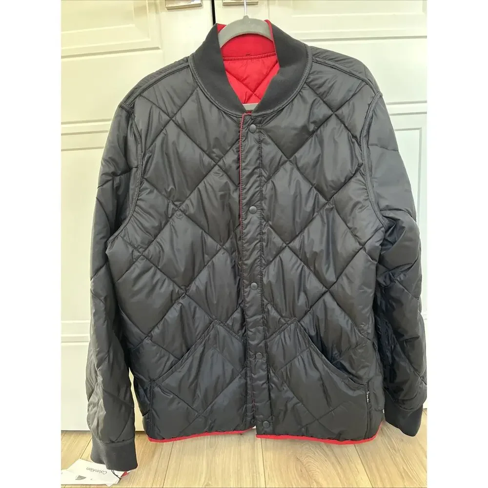 NWT Calvin Klein Men’s Reversible Quilted Jacket Size L - Picture 4 of 8